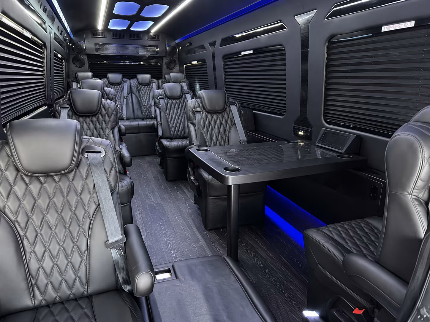 Clarksville Airport Shuttle & Transportation party bus interior