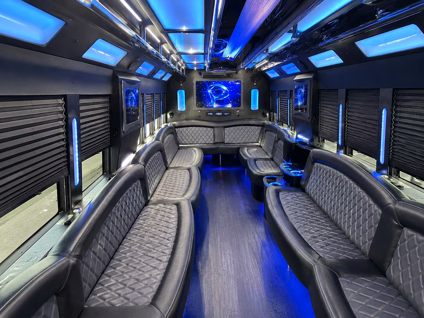 Clarksville Bachelor & Bachelorette Transportation party bus exterior