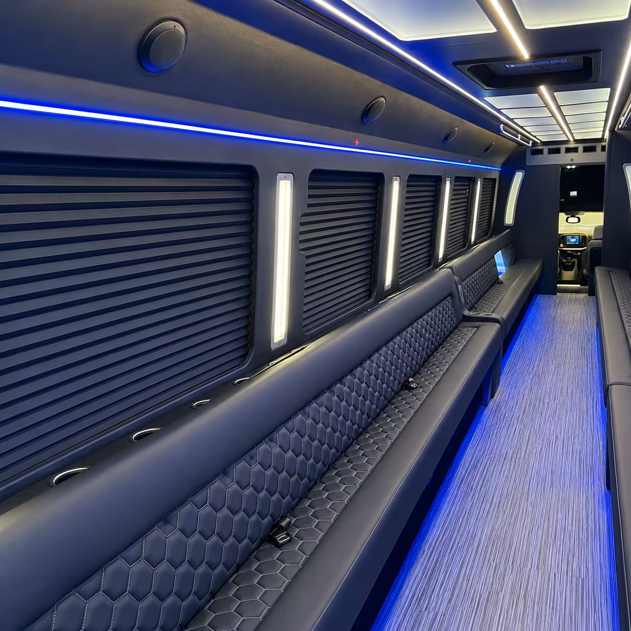 Clarksville Birthday, Sweet 16, & Quinceañera Transportation party bus exterior