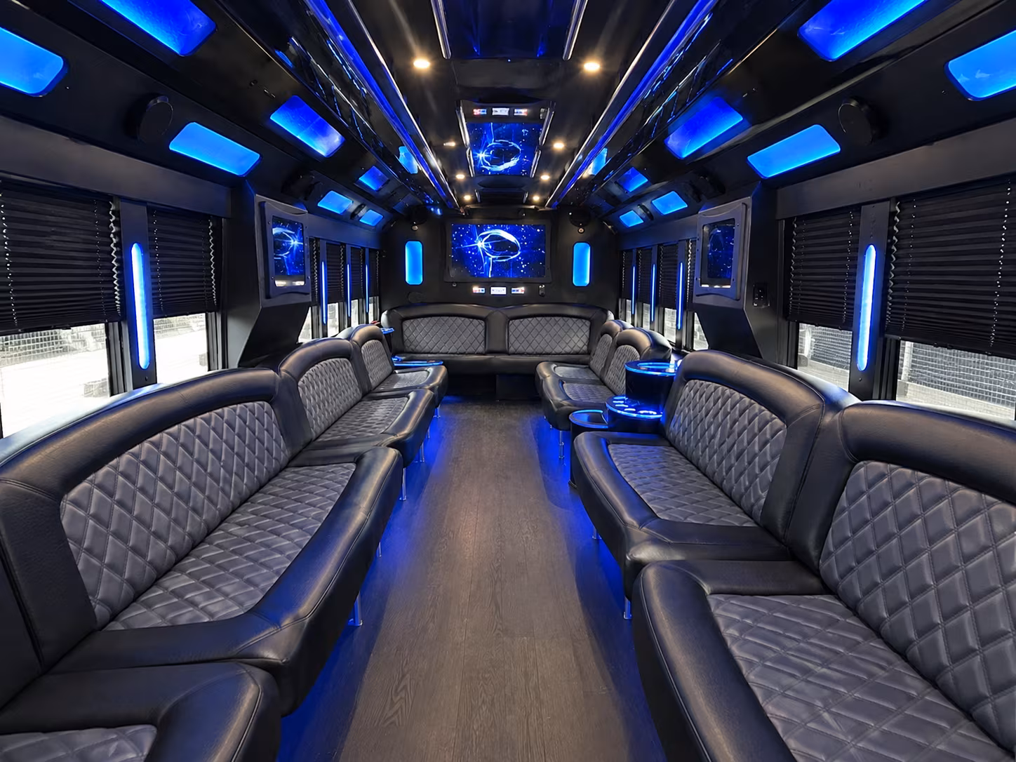 Clarksville Birthday, Sweet 16, & Quinceañera Transportation party bus exterior