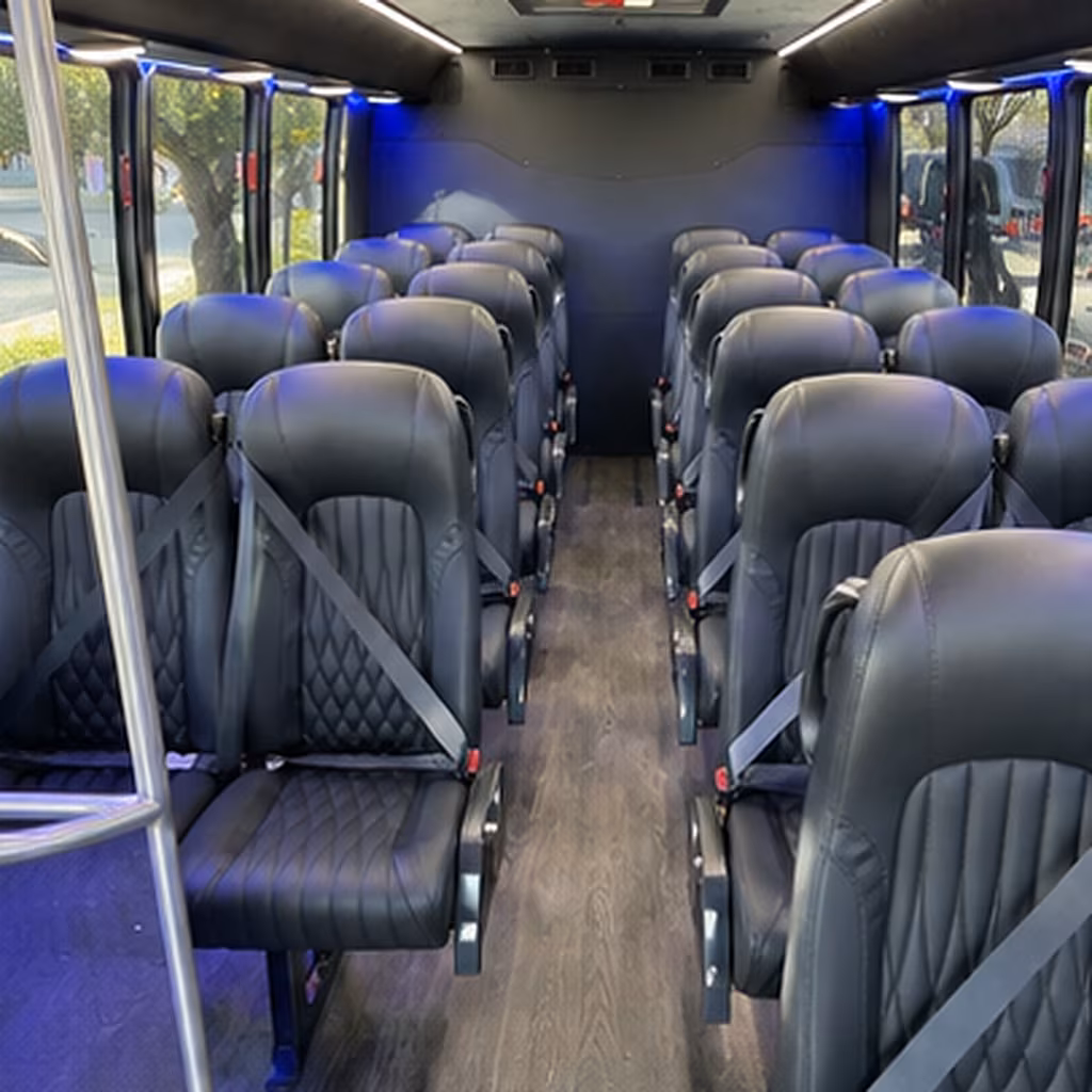 Clarksville Corporate Transportation party bus interior