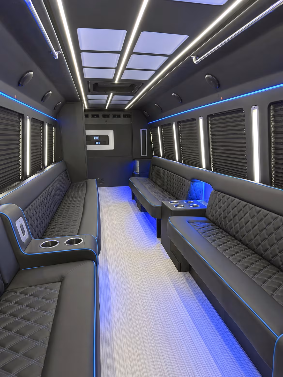 Clarksville Private Event Transportation party bus interior