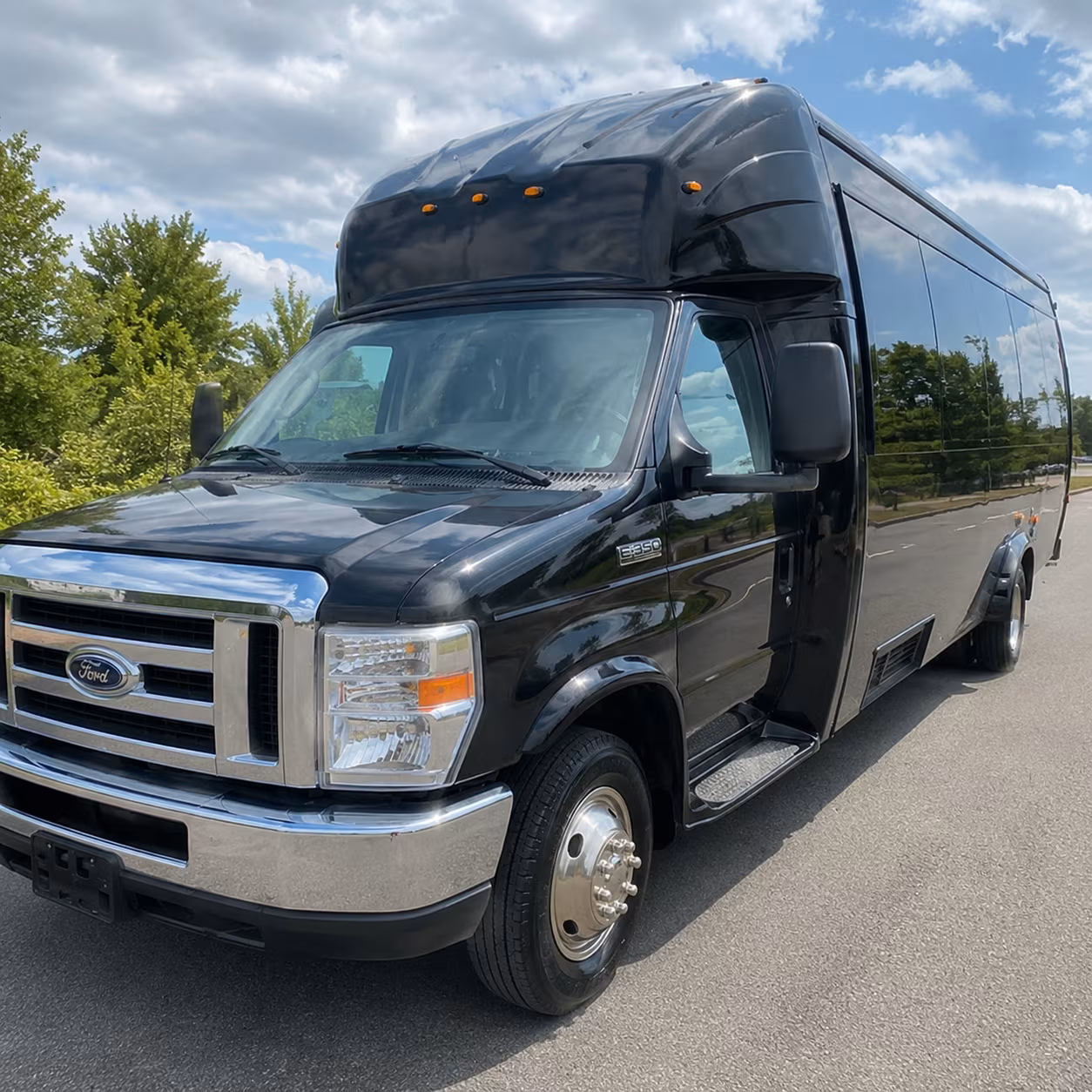 Clarksville Private Event Transportation party bus exterior