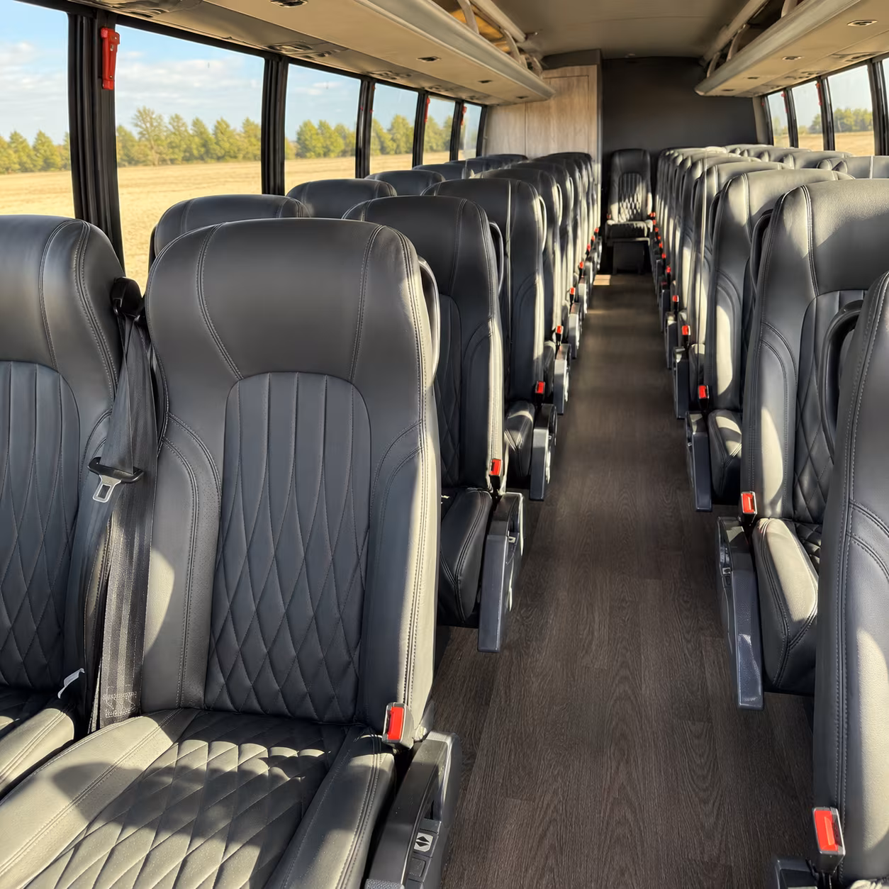 Clarksville School Event Transportation party bus exterior