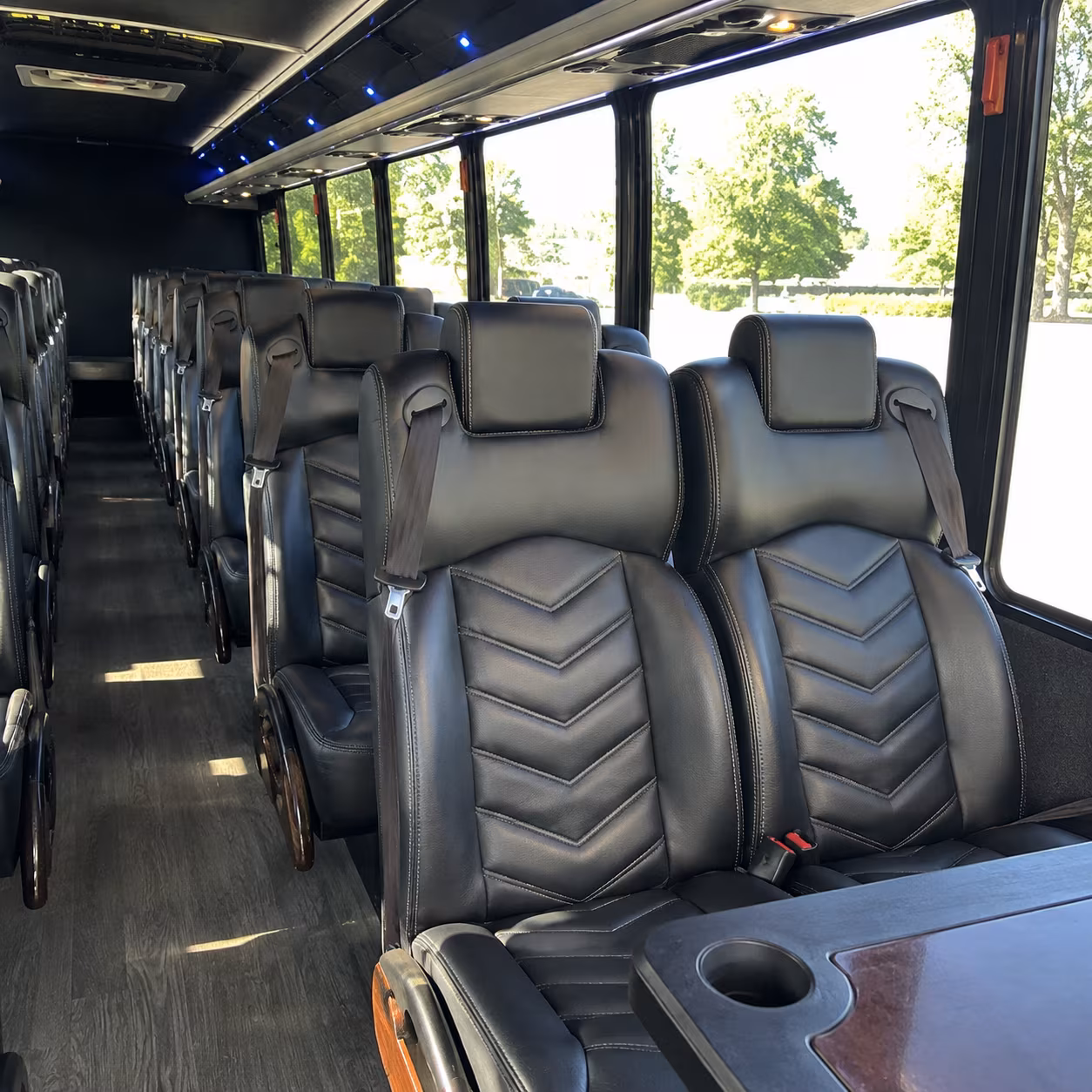 Clarksville School Event Transportation onboard seating