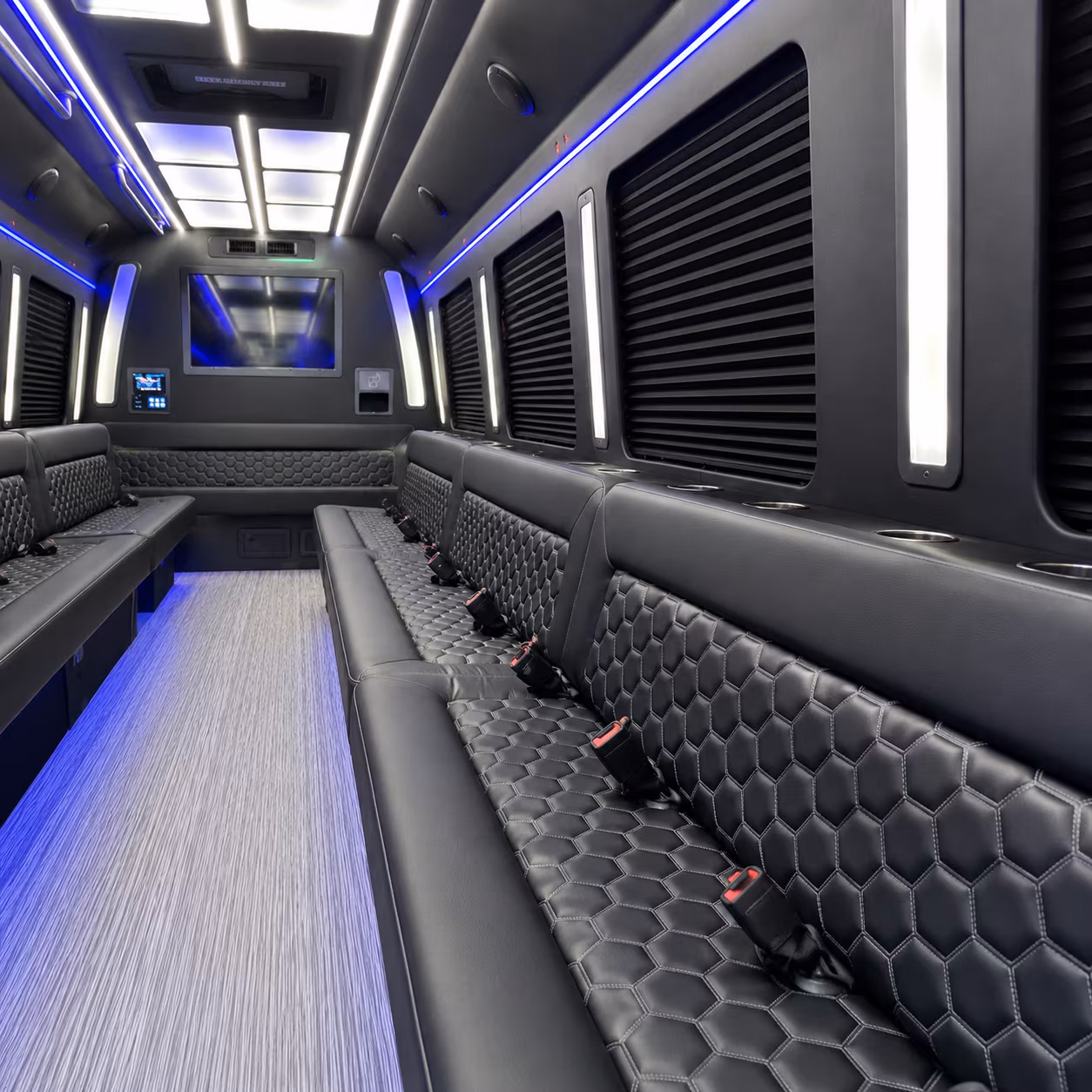 Clarksville Sporting Event Transportation party bus exterior