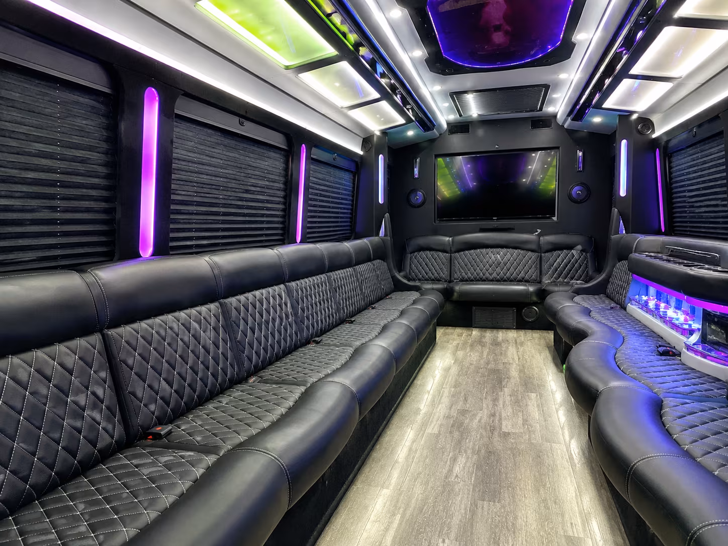 Clarksville Sporting Event Transportation party bus exterior
