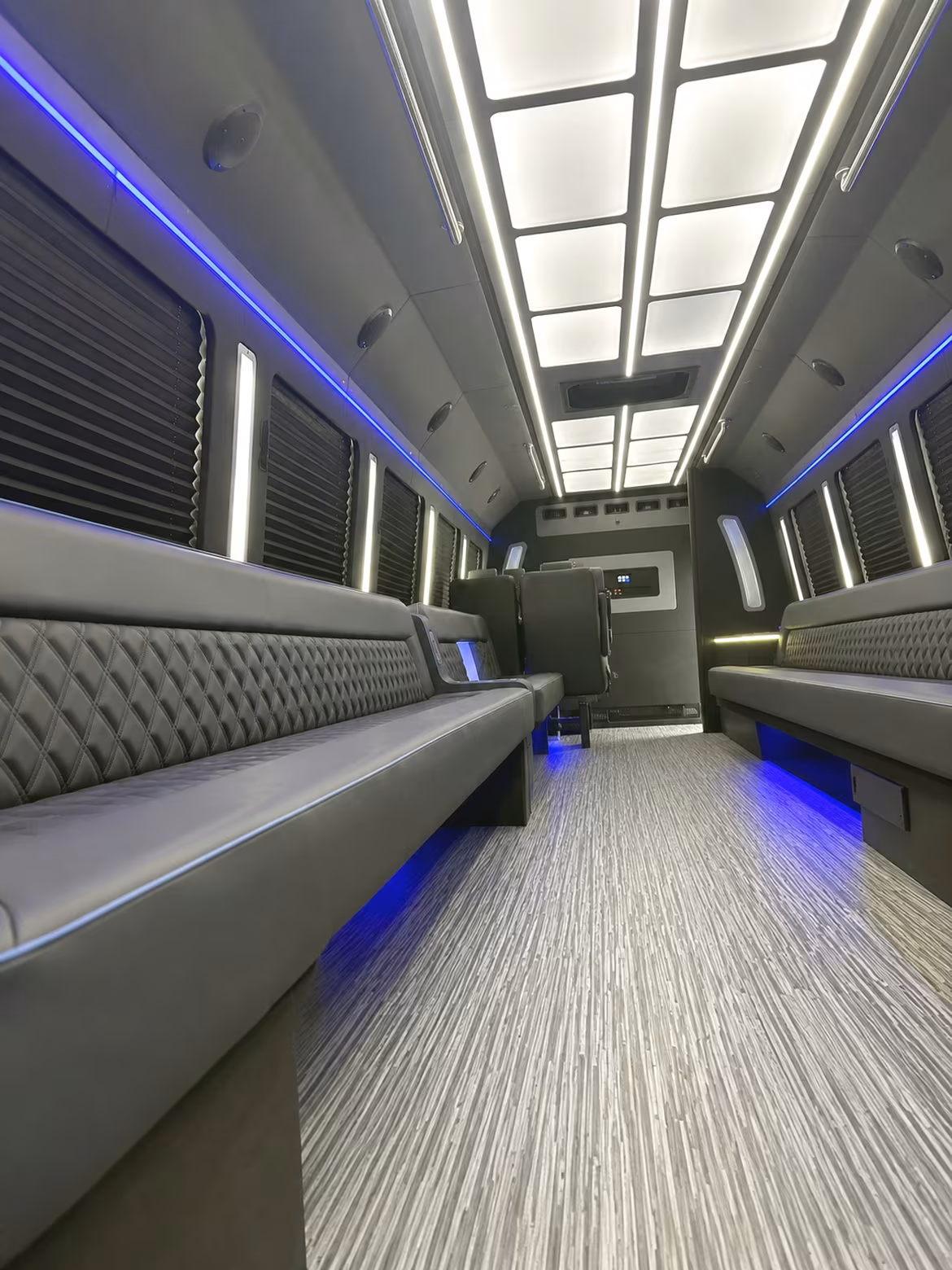 Clarksville Wedding Transportation party bus interior