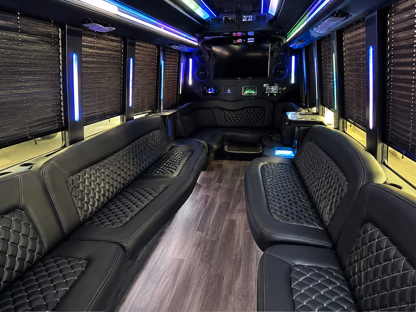 Clarksville Wedding Transportation party bus exterior
