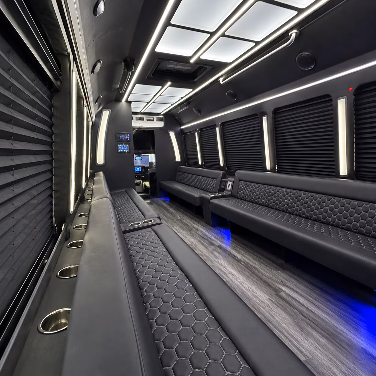 Clarksville Wedding Transportation party bus exterior