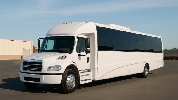 Exterior of Charter Bus Company Evansville's 25 Passenger Party Bus in Evansville