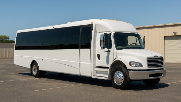 Exterior of Charter Bus Company Lexington's 25 Passenger Party Bus in Lexington