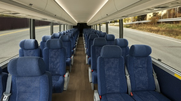 Interior of Charter Bus Company Clarksville's 30 Passenger Minibus in Clarksville