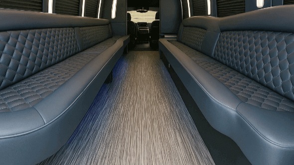 Interior of Charter Bus Company Bowling Green's 40 Passenger Party Bus in Bowling Green