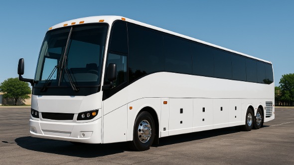 Exterior of Charter Bus Company Clarksville's 44 Passenger Charter Bus in Clarksville