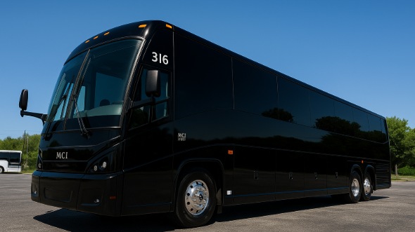 Exterior of Charter Bus Company Lexington's 50 Passenger Party Bus in Lexington